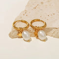 Pearl starburst earrings